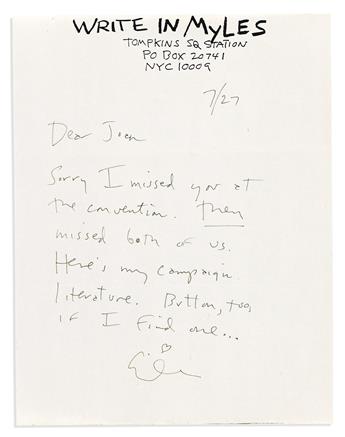 JOAN JETT BLAKK Archive from her 1992 campaign to put a drag queen in the White House.